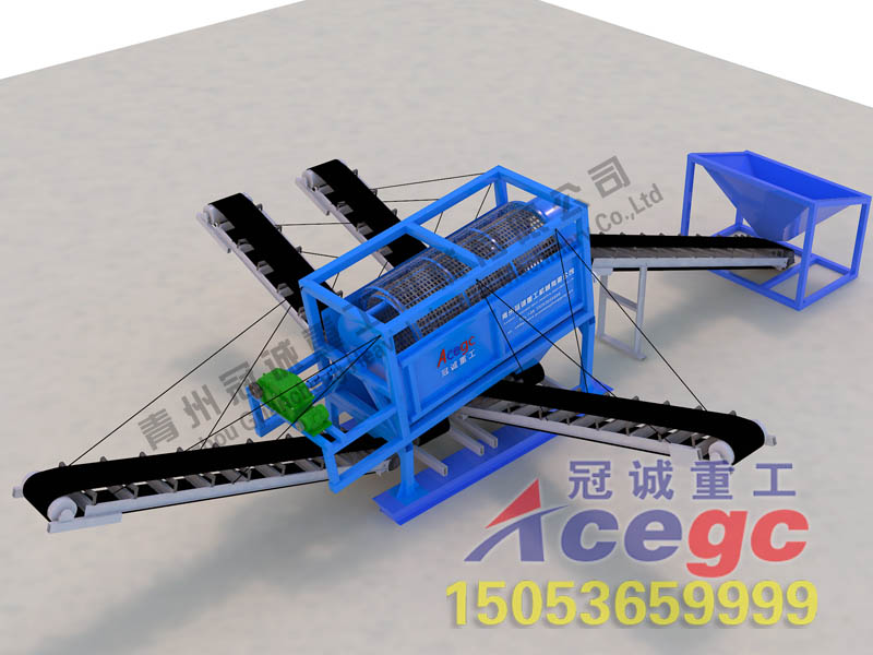 滾筒洗石機結構