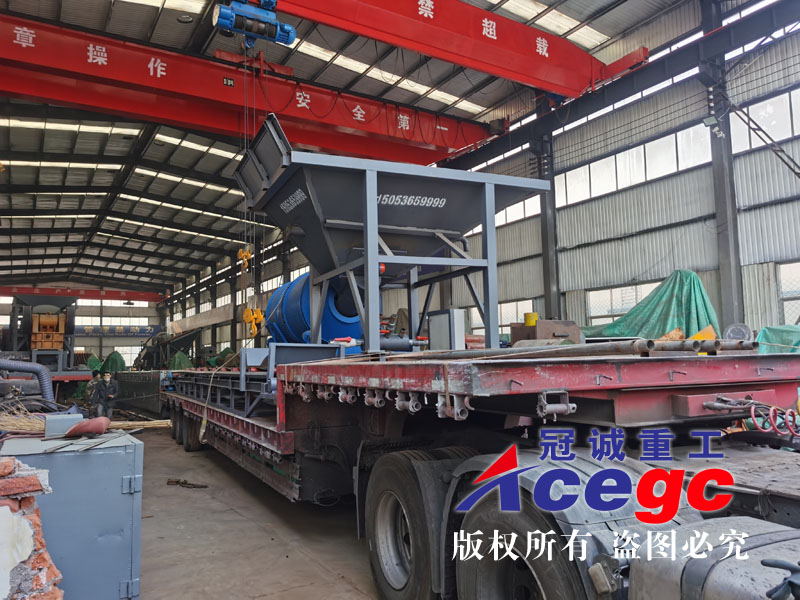 流動式滾筒洗石子機廠家發往濱州